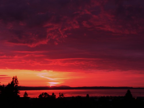 Sunset over Puget Sound